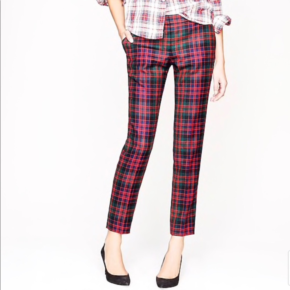 J. Crew plaid Cafe Capri